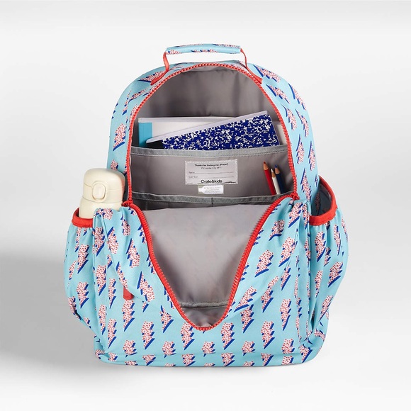Crate&Barrel Other - Crate&Barrel Blue Lightning Bolt Kids Backpack